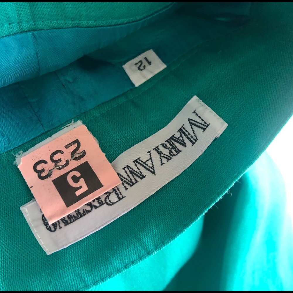 Mary Ann Restivo Teal Pencil Skirt